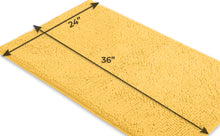 Load image into Gallery viewer, Rectangle Microfiber Bathroom Rug, 24x36 inch, Sunshine Yellow
