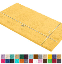 Load image into Gallery viewer, Rectangle Microfiber Bathroom Rug, 27x47 inch, Sunshine Yellow
