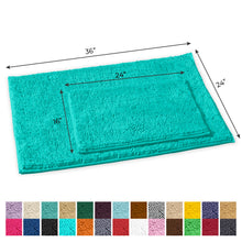 Load image into Gallery viewer, 2-Piece Rectangular Mats Set, Large, Turquoise
