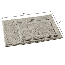 Load image into Gallery viewer, 2-Piece Rectangular Mats Set, Large, Warm Grey
