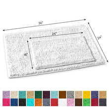Load image into Gallery viewer, 2-Piece Rectangular Mats Set, Large, White
