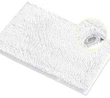 Load image into Gallery viewer, Rectangle Microfiber Bathroom Rug, 15x23 inch, White
