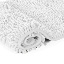 Load image into Gallery viewer, Luxury Chenille Bathroom Rugs 2-Piece Bath Mat Set, Small, White
