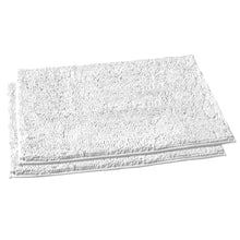 Load image into Gallery viewer, Microfiber Rectangular Rugs, 23x36 Inch 2 Pack Set, White
