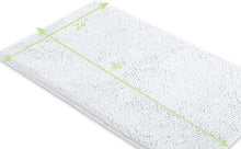 Load image into Gallery viewer, Rectangle Microfiber Bathroom Rug, 24x36 inch, White
