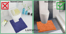 Load image into Gallery viewer, LuxUrux Bathroom Rugs Luxury Chenille 2-Piece Bath Mat Set, Light Grey
