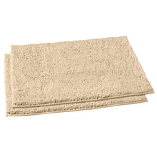 Load image into Gallery viewer, Microfiber Rectangular Rugs, 23x36 Inch 2 Pack Set, Cream
